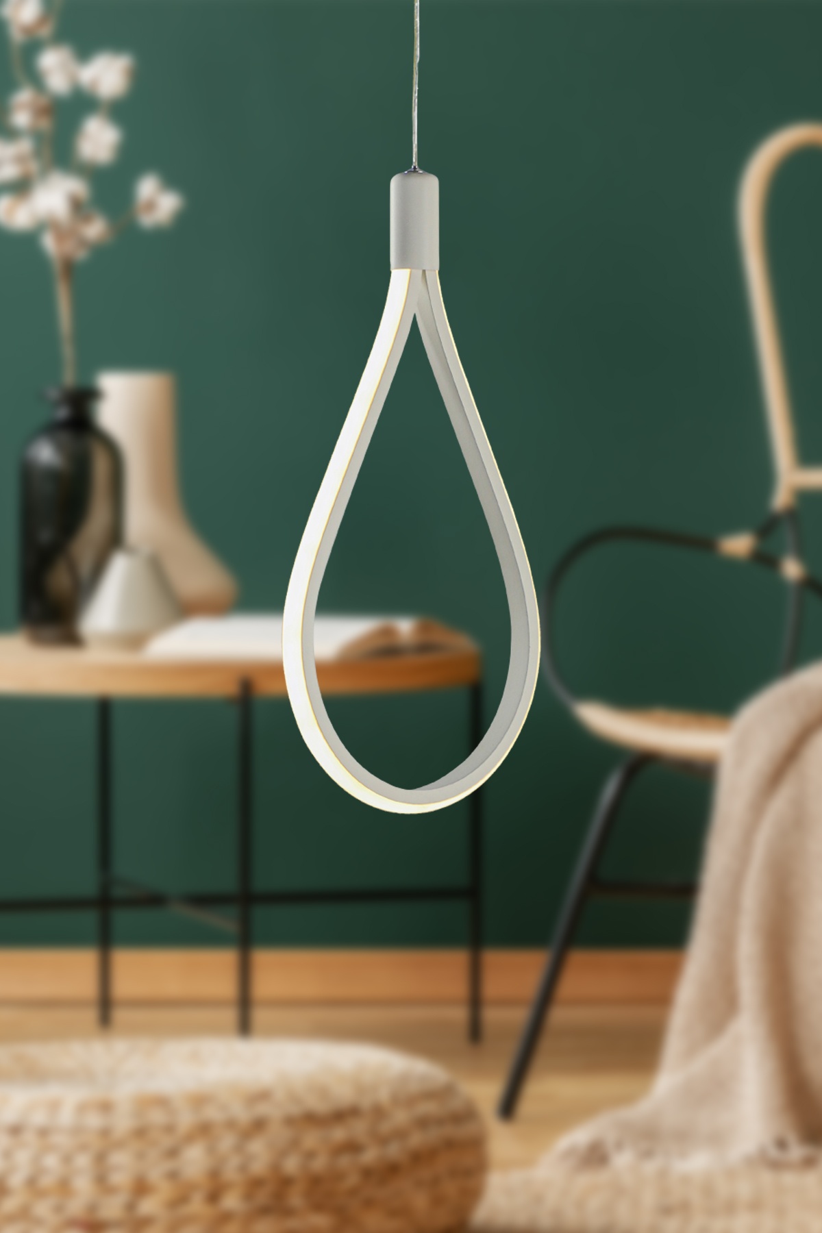 Trend Tekli Avize Beyaz