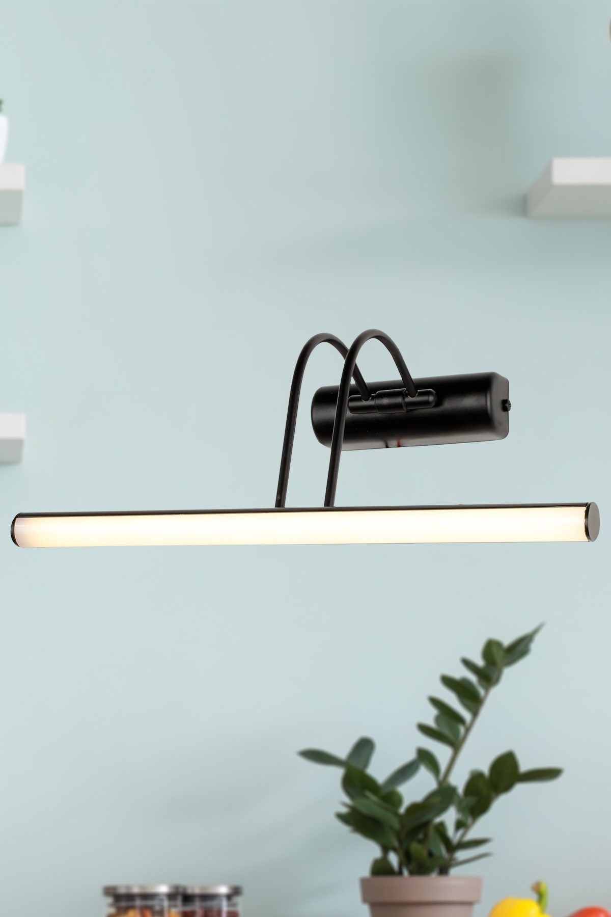 Ledli Flüt Aplik Siyah