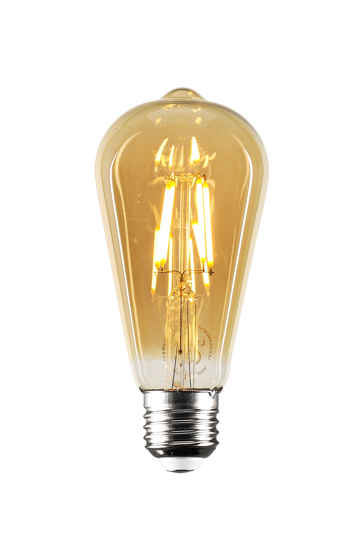 Rustik Led Sarı Armut Ampul