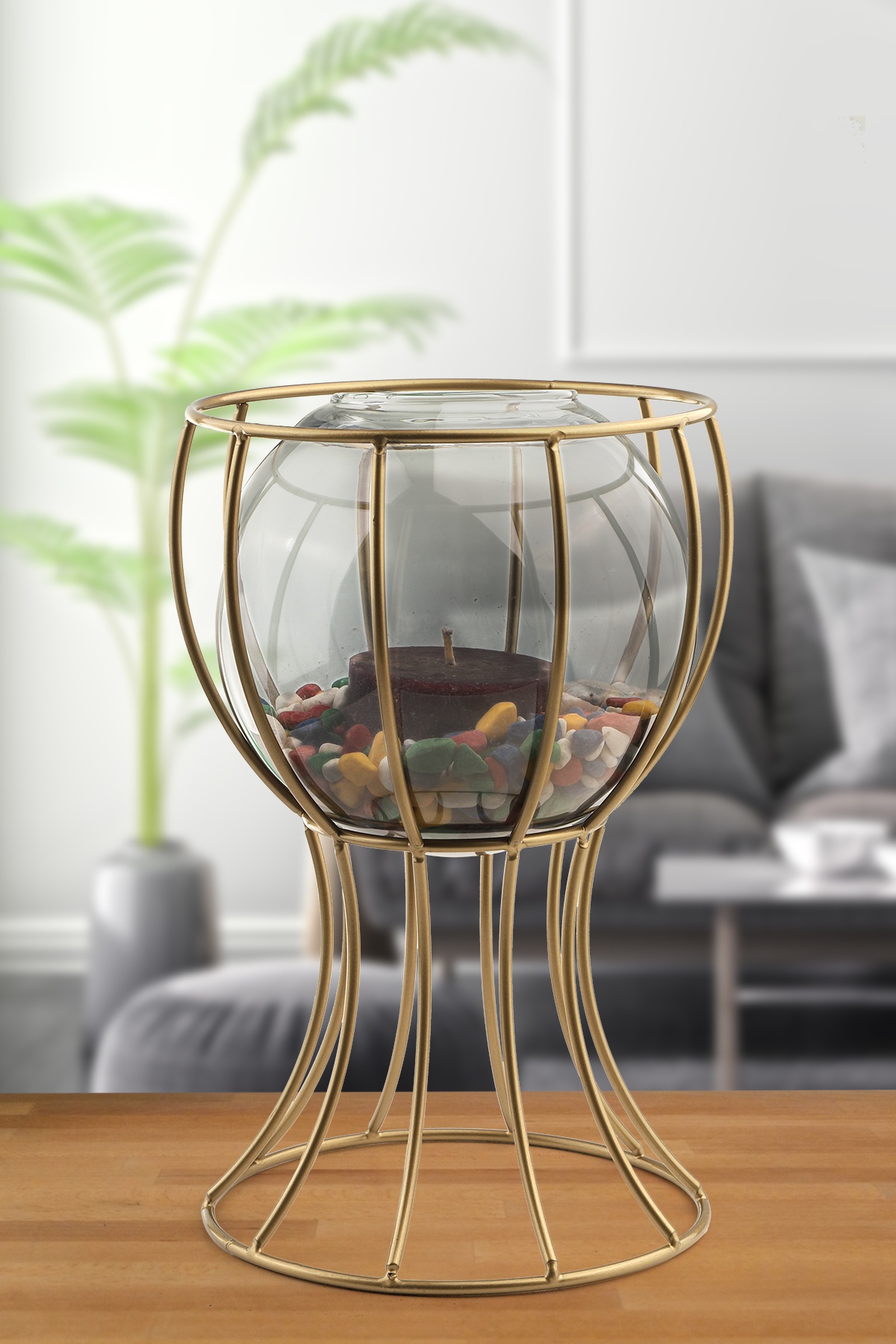 Prag Vazo Eskitme Füme Cam