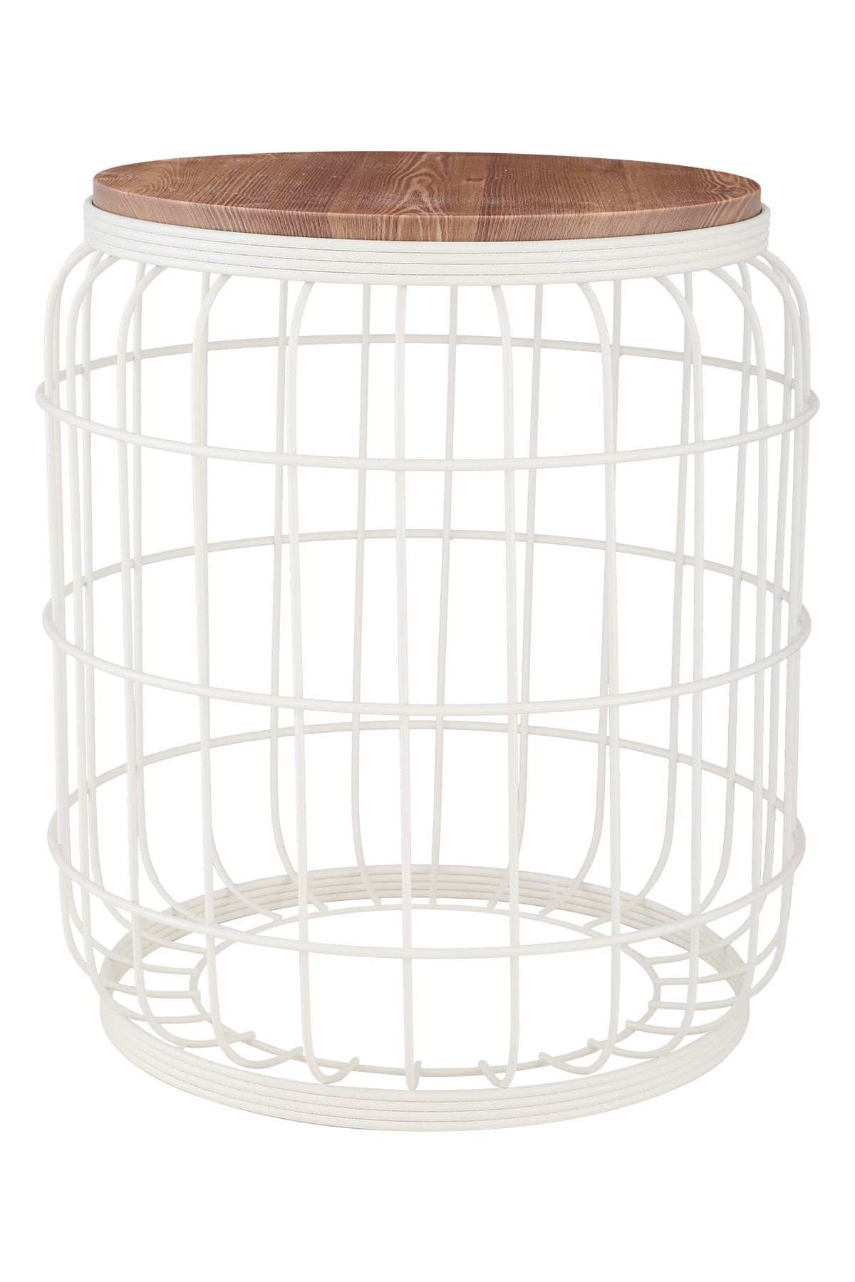 Camellia Sehpa Beyaz Ceviz Ahşap