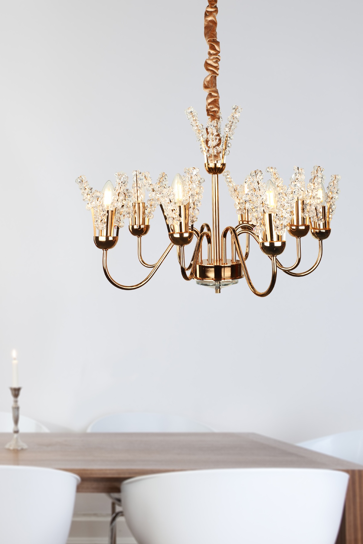 Leroy 8.Li Avize Gold Kaplama